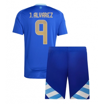 Argentina Julian Alvarez #9 Maglia Gara Trasferta Repliche Copa America 2024 Bambino